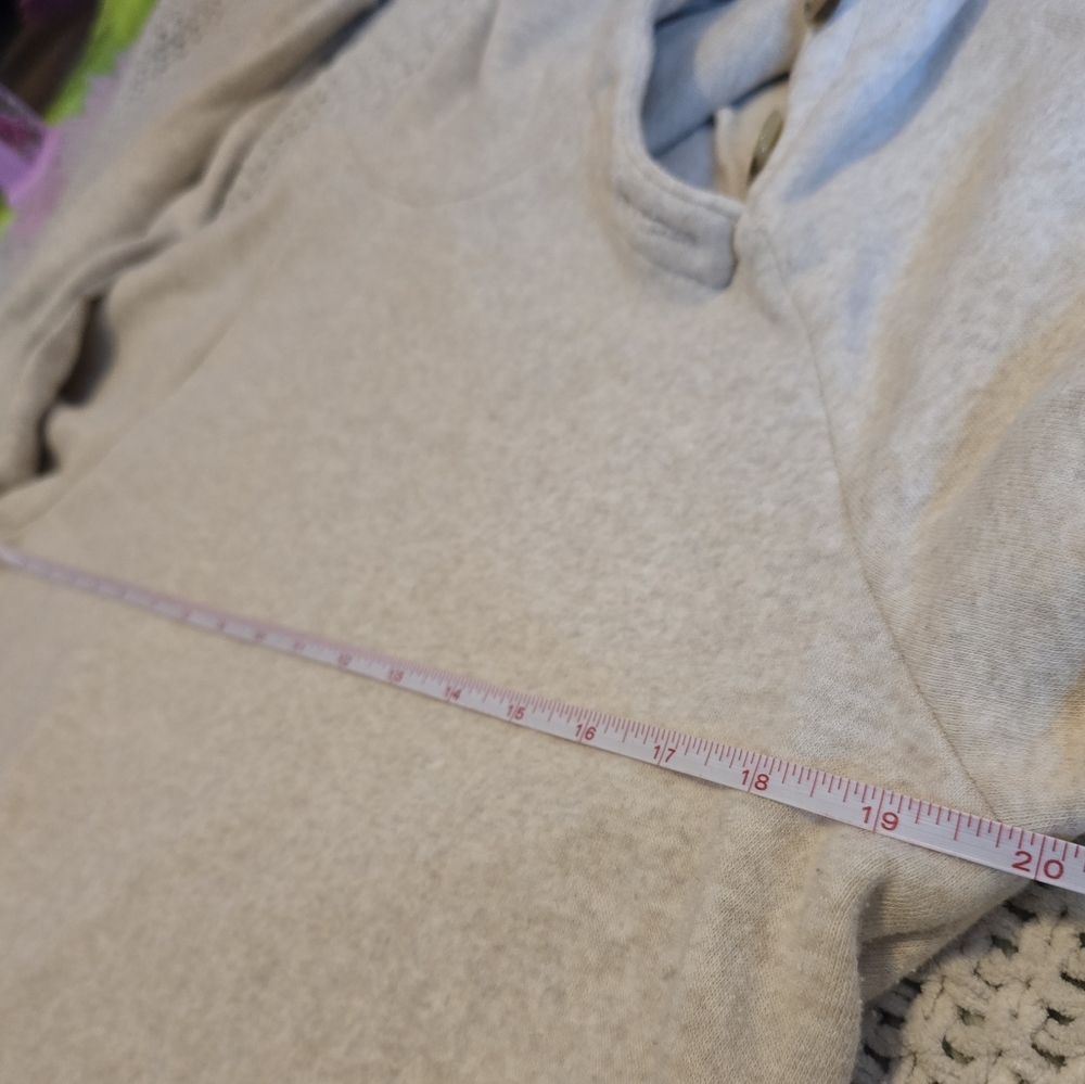 J. Crew | Small | Beige Button Neck Collar Pullover Sweater - Picture 9 of 11